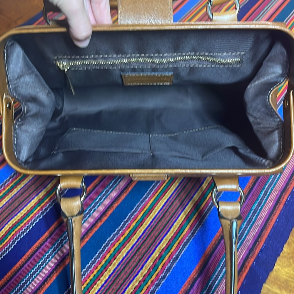 Divina Firenze Brown Leather Doctors Bag Made in Italy VGUC - Picture 8 of 11
